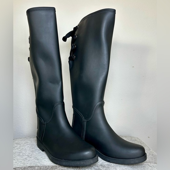 Tall Coach Rain Boots, women’s size 6 - Picture 2 of 7